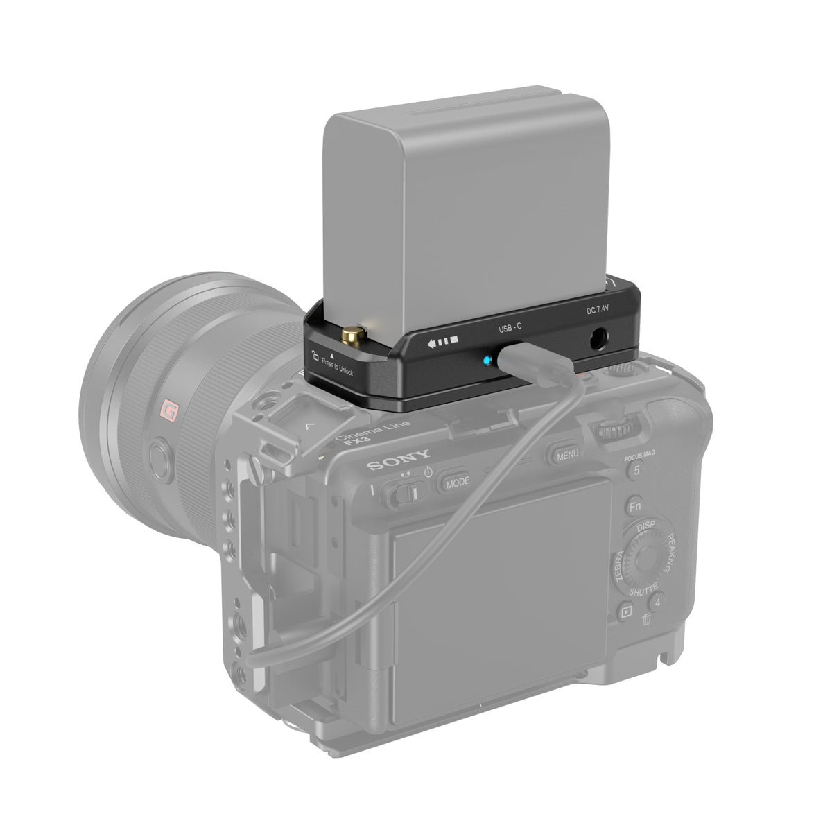 SmallRig 3168B NP-F Akkubadapter-Montageplatte – für NP-F-Akkus (universal)