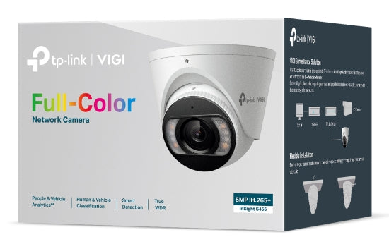 TP-Link InSight S455 (2,8 mm) Netzwerkkamera – 5 MP, IP67, PoE, Weiss