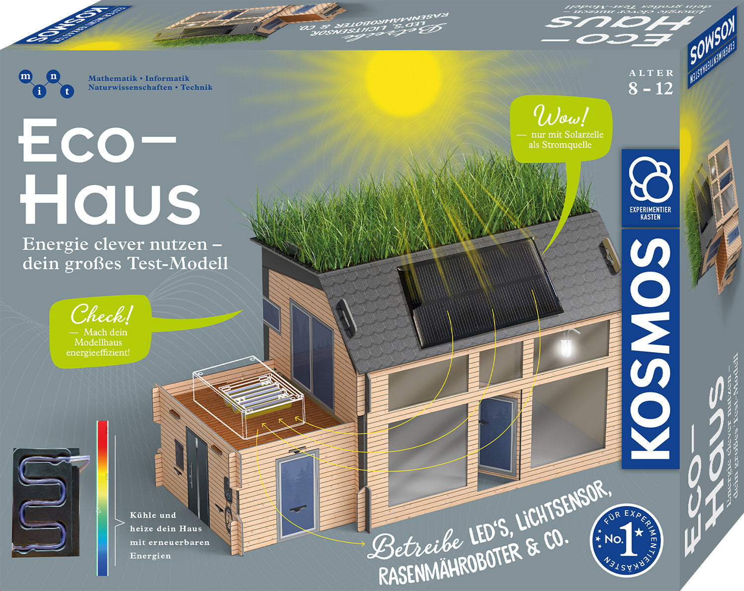 Kosmos Experimentier-Bausatz – Eco Haus, Solarpanel & LED-Set, ab 8 Jahren