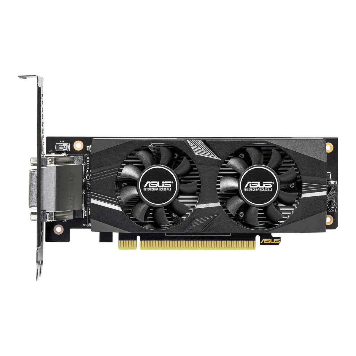 ASUS RTX3050-O6G-LP-BRK – PCIe Grafikkarte – 6 GB GDDR6, 1×HDMI 2.1, 1×DisplayPort 1.4a, 1×DVI-D, PCIe 4.0