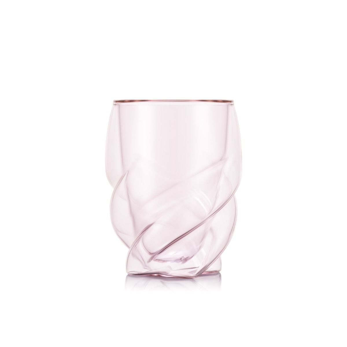 Bodum PAVINA Doppelwandglas – 0,27 l, Borosilikatglas, Pink, 2 Stück