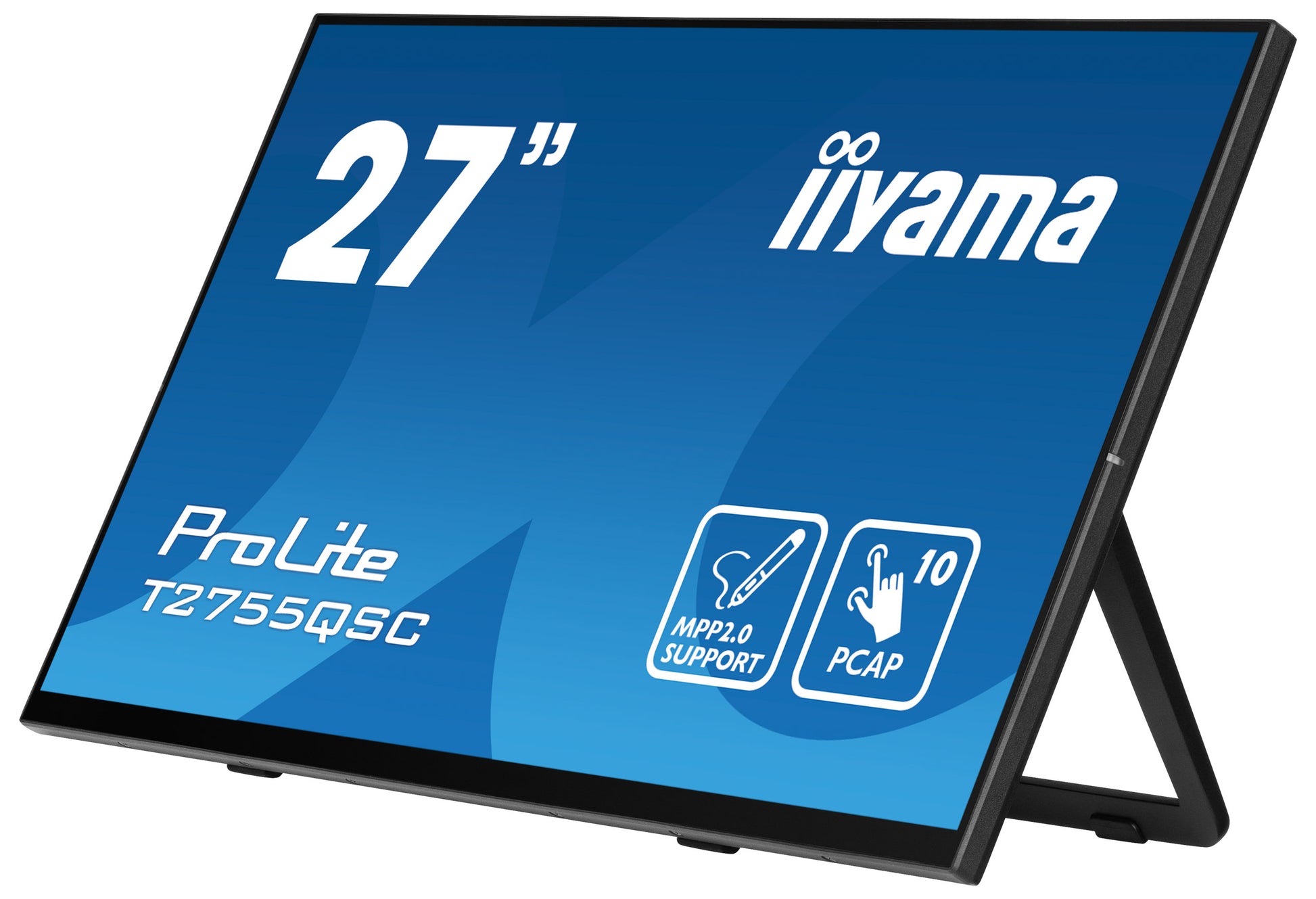 iiyama ProLite T2755QSC-B1 – Touch-Monitor 27" – 2560 × 1440, IPS, PCAP 10-Punkt, HDMI/DP/USB-C