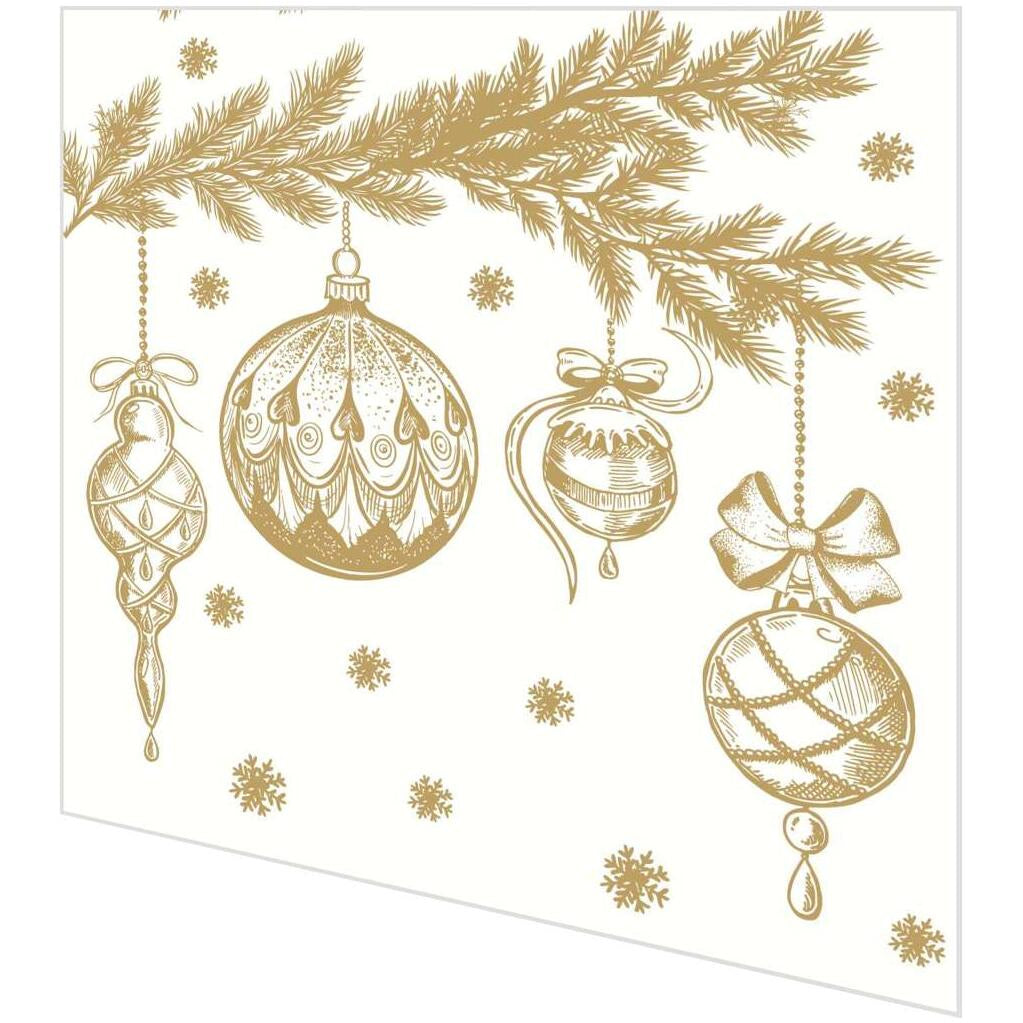 Paper + Design Servietten Bauble Symphony, mehrfarbig – 33 × 33 cm, 3-lagig – 20 Stück
