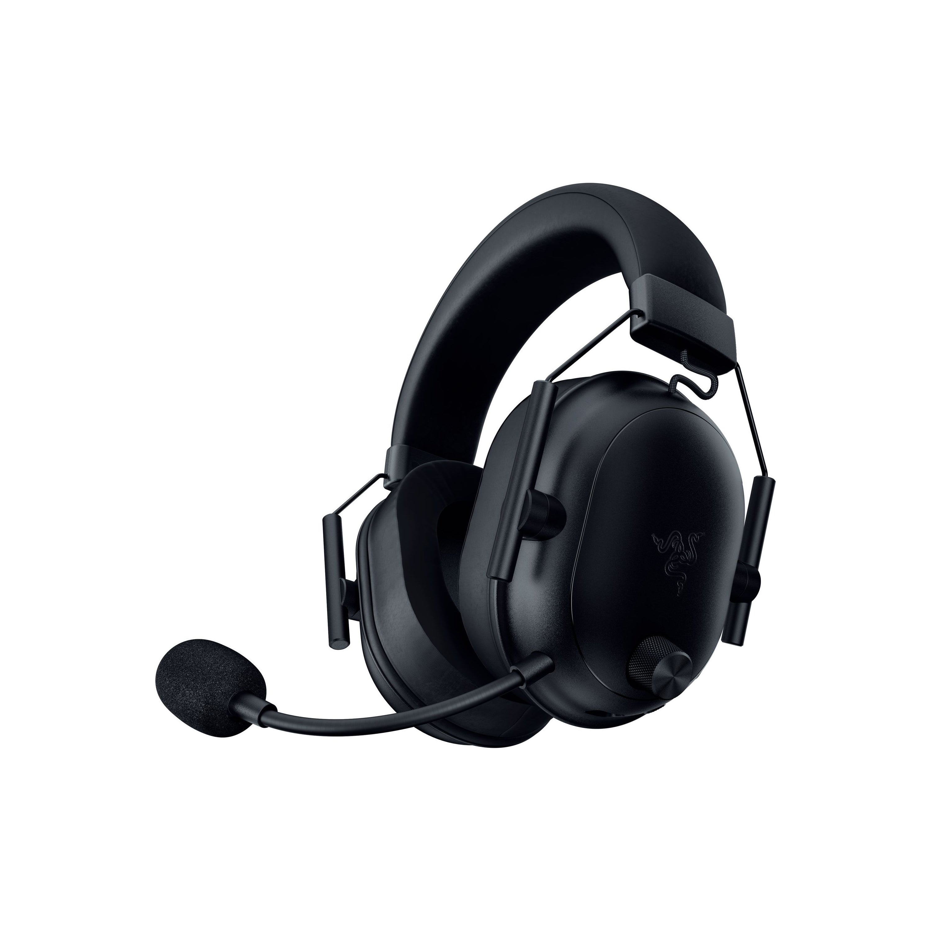 Razer BlackShark V2 HyperSpeed Gaming-Headset – Over-Ear, Stereo, Kabel + BT, ANC, mit USB-A-Dongle, Schwarz