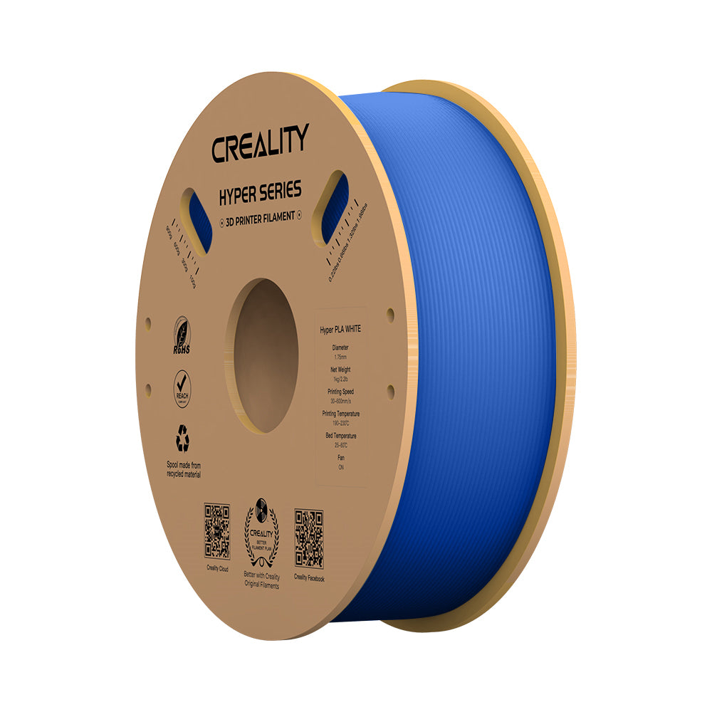 Creality 3D-Drucker-Filament Hyper PLA 1,75 mm Blau, 1 kg – für Creality 3D, FDM 3D-Drucker
