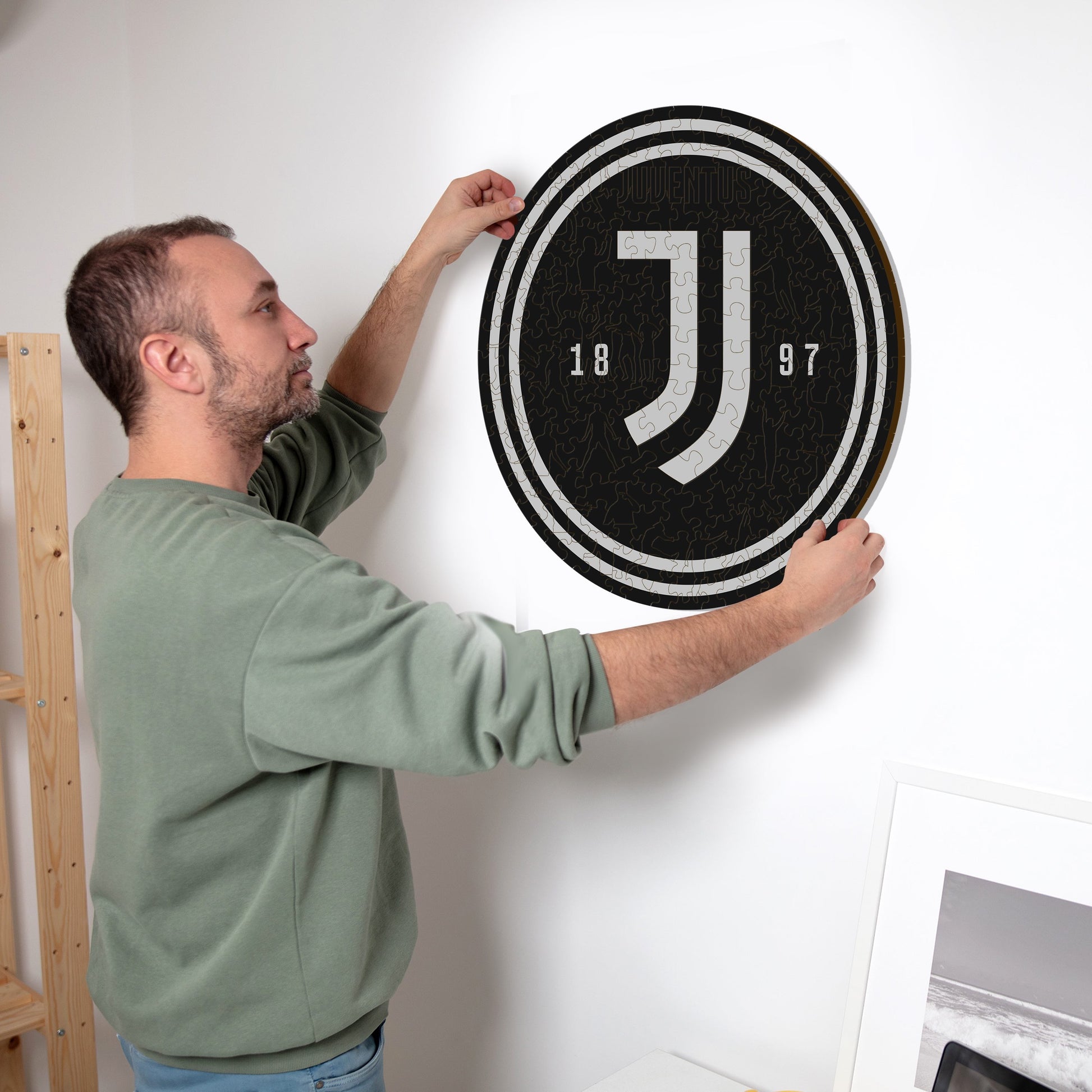 Iconic Puzzles Juventus FC Logo – Holz-Puzzle, ab 10 Jahren