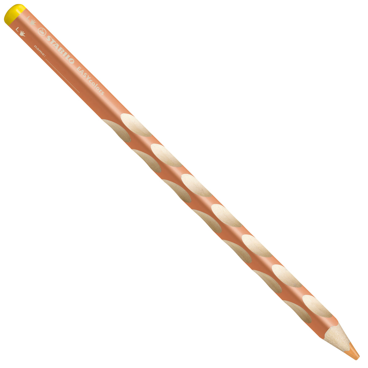 STABILO Buntstift Easycolors Linkshänder – Dreikant, Minen-Ø 4,2 mm, Einzelstift Apricot