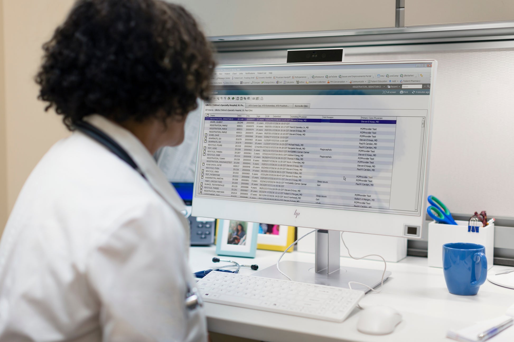HP USB Tastatur Healthcare – Tastatur-Maus-Set – Membran, kabelgebunden – Weiss – für HP ProDesk/EliteDesk