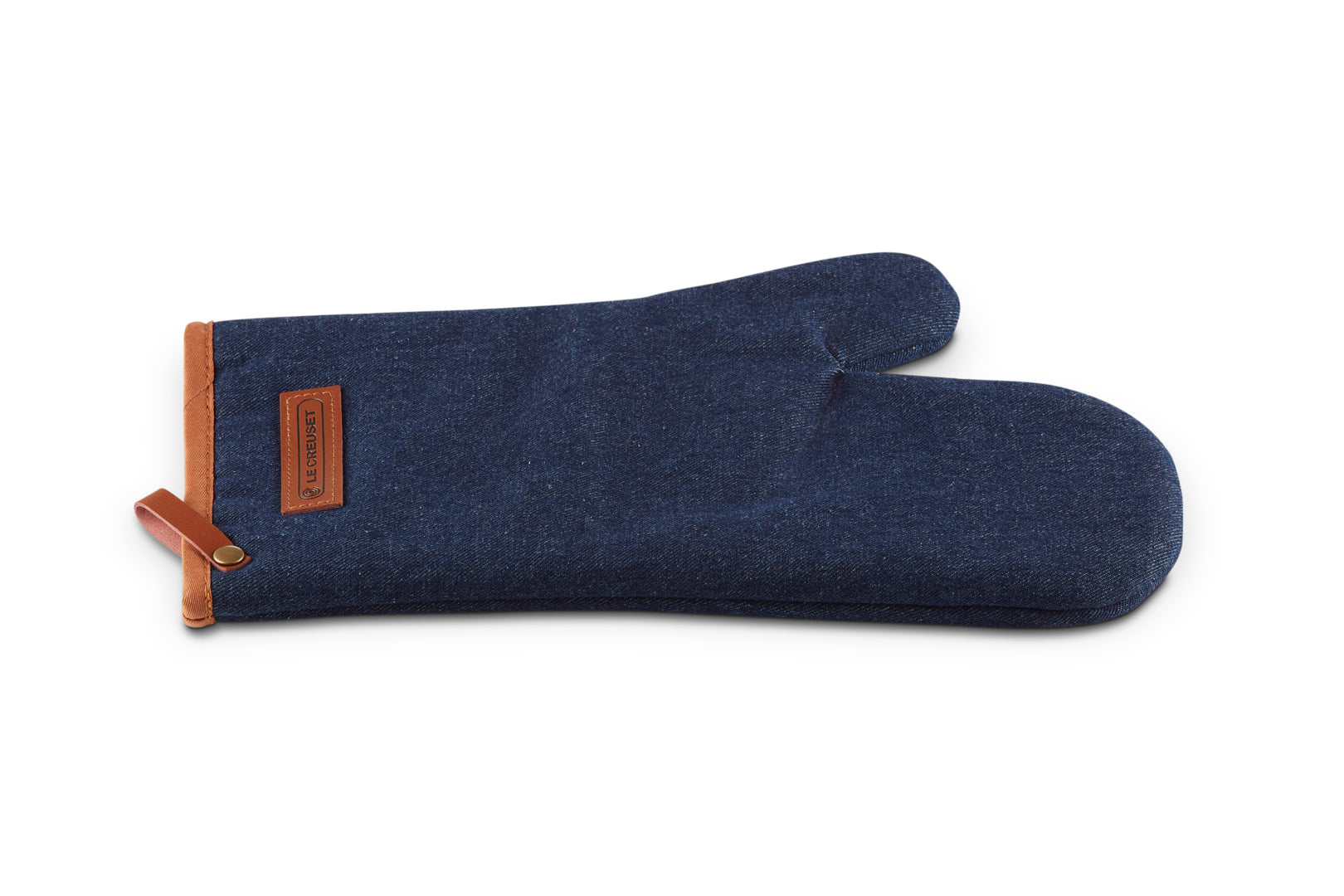 Le Creuset Ofenhandschuhe, 18 × 31,8 × 1 cm, Baumwolle, Blau/Braun
