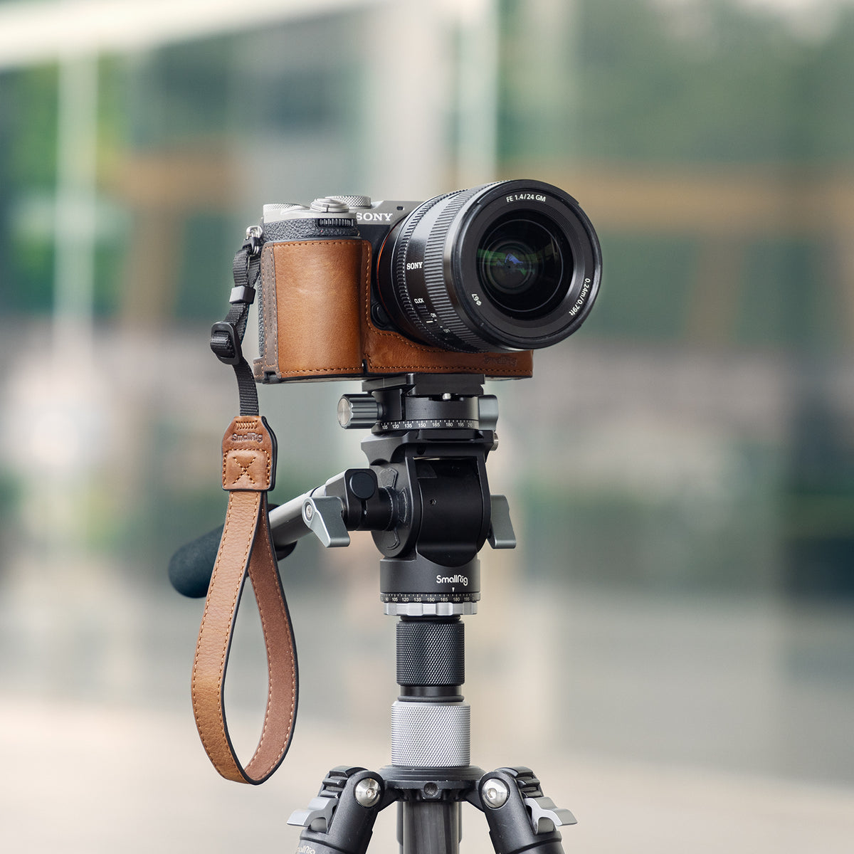 SmallRig 5015 Gehäuse – Aluminium/Leder/Mikrofaser – für Sony Alpha 7C II, Sony Alpha 7CR – Braun