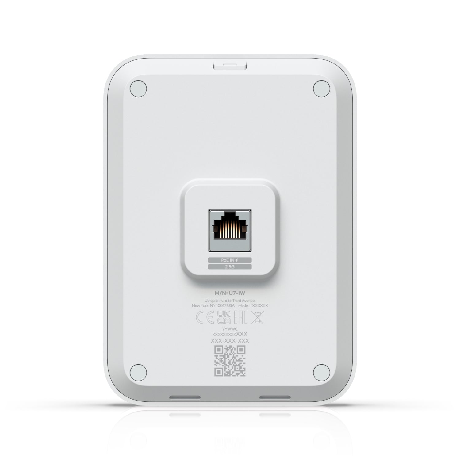 Ubiquiti UniFi U7-IW – Access Point – Wi-Fi 7 (2,4/5 GHz), 4,3 Gbit/s, 2.5GbE, PoE+, Wandmontage