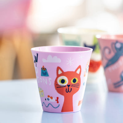 Koziol Becher – 300 ml, H 8,9 cm, Kunststoff, Mehrfarbig, spülmaschinenfest, mikrowellengeeignet