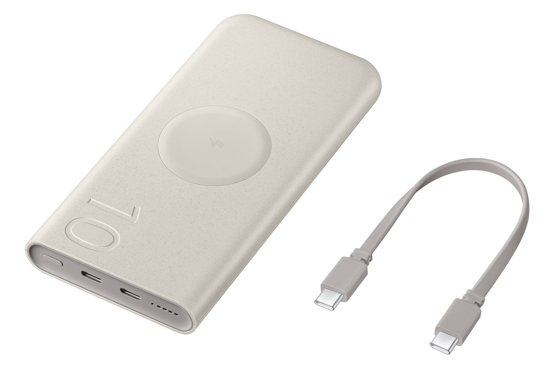 Samsung EB-U2510XUEGWW Wireless Powerbank 10'000 mAh – 25 W PD, 2× USB-C, beige
