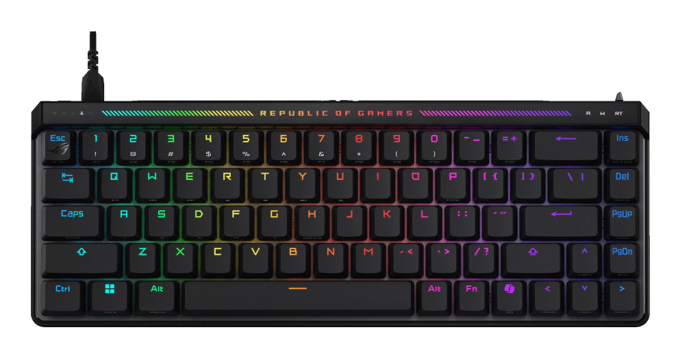 ASUS ROG Falchion Ace HFX – Gaming-Tastatur 65% – mechanisch – kabelgebunden – USB-A – RGB – AZERTY (FR)