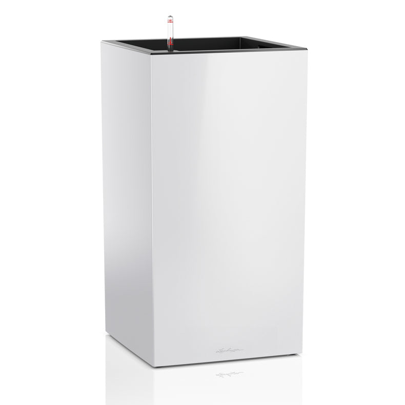 LECHUZA Topfpflanzer – 40 × 40 × 40 cm – Kunststoff, grau