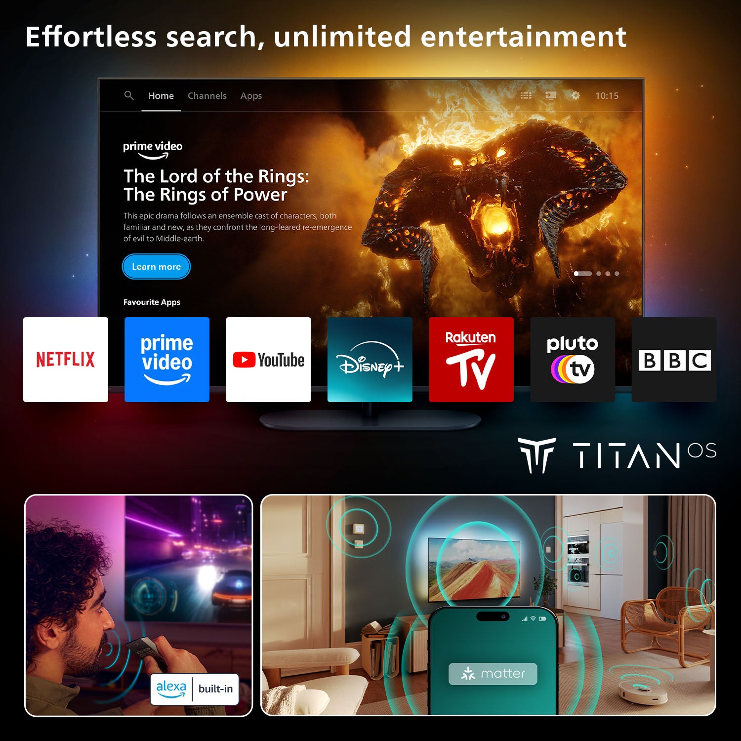 Philips 77OLED760/12 – 77" OLED UHD 4K, Titan OS, Ambilight (2025)