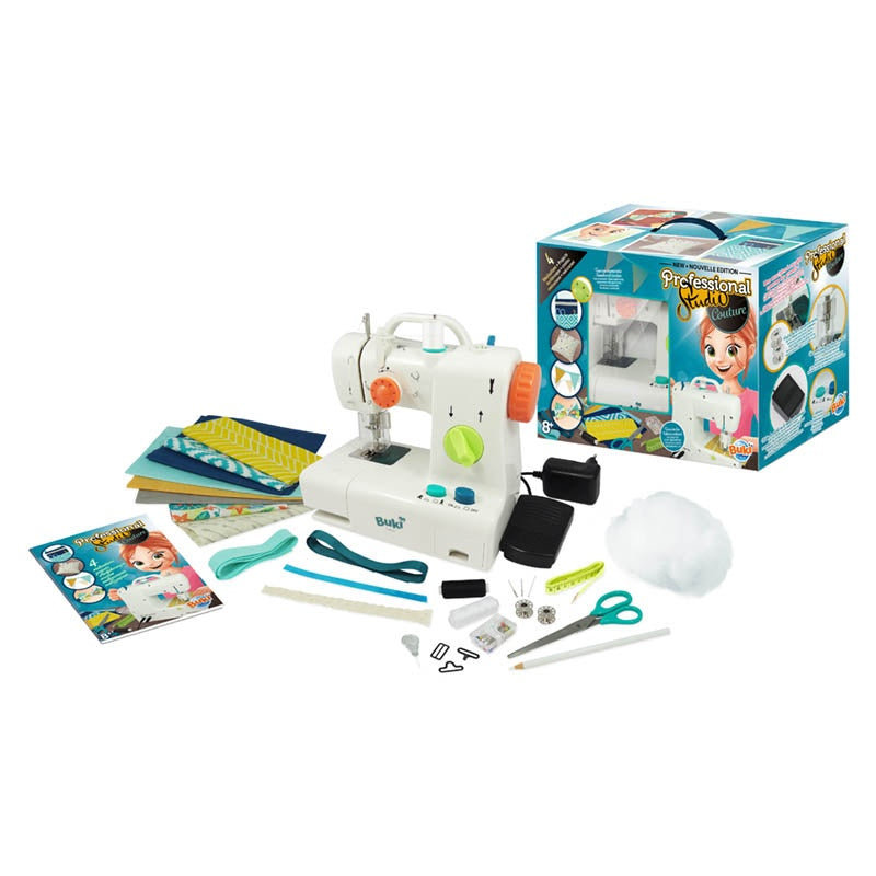 Buki 5410 Nähmaschine (Spielzeug) – Netzbetrieb – ab 8 J. – Kunststoff, Textil – Weiss – CE