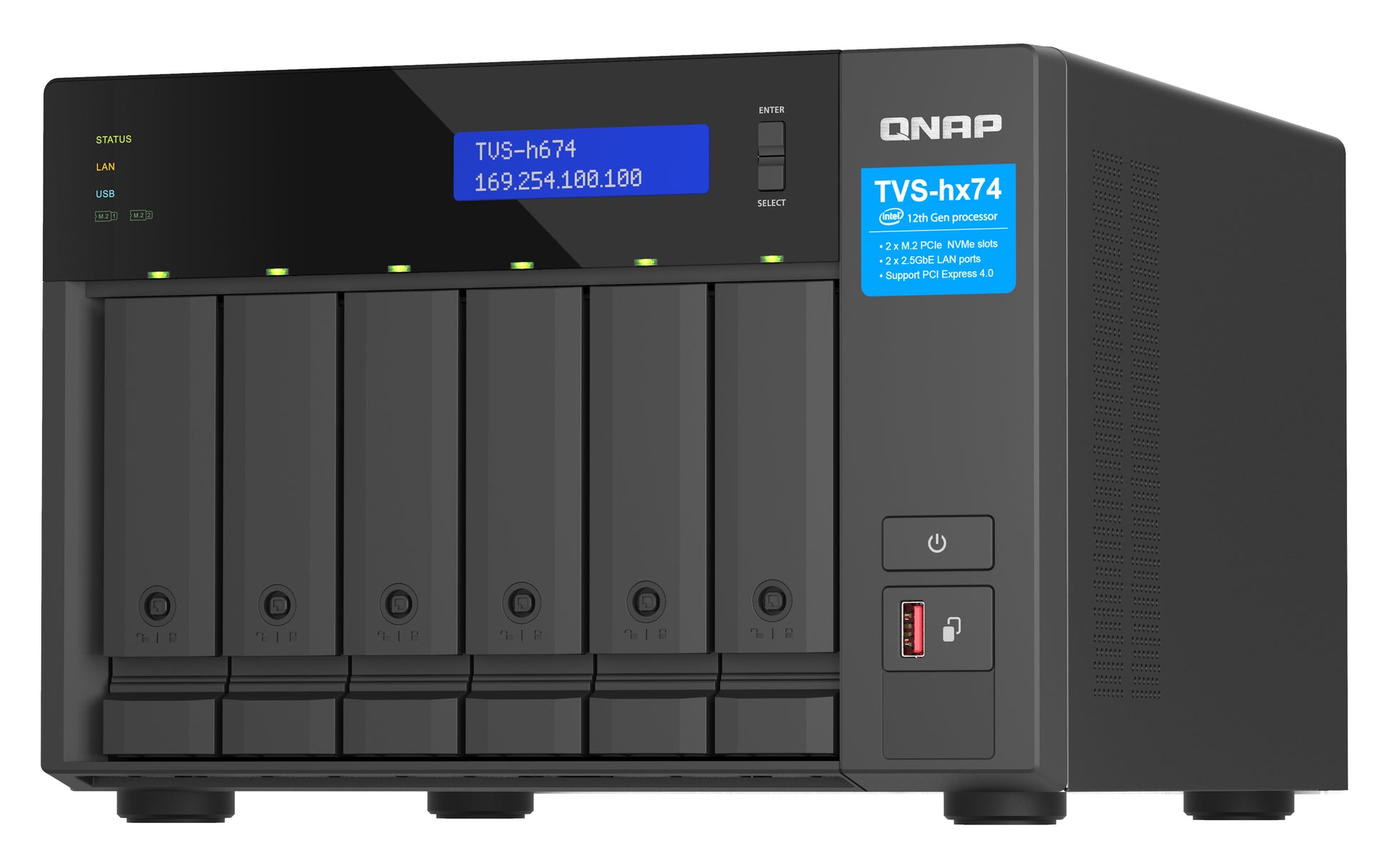 QNAP TVS-h674-i5-32G Speichergerät – 6 Bay