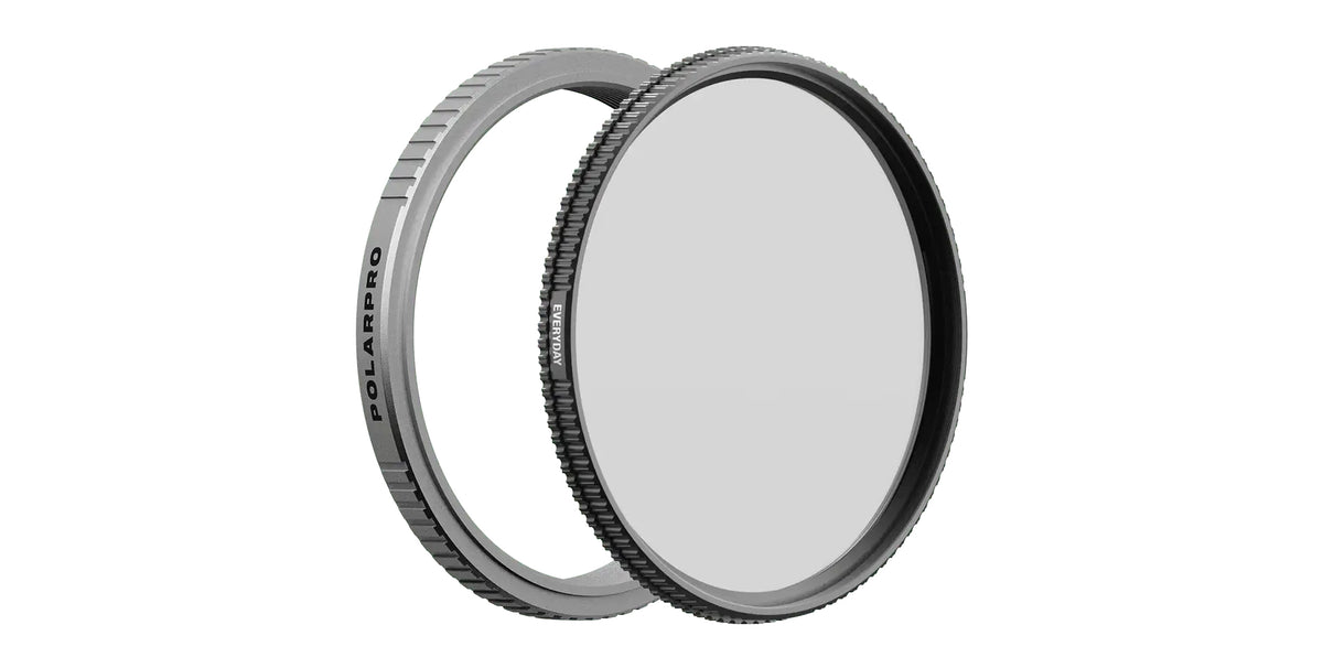 PolarPro Filteradapter 49 mm – Messing – für Fuji X100VI, X100V, X100 und andere – Silber