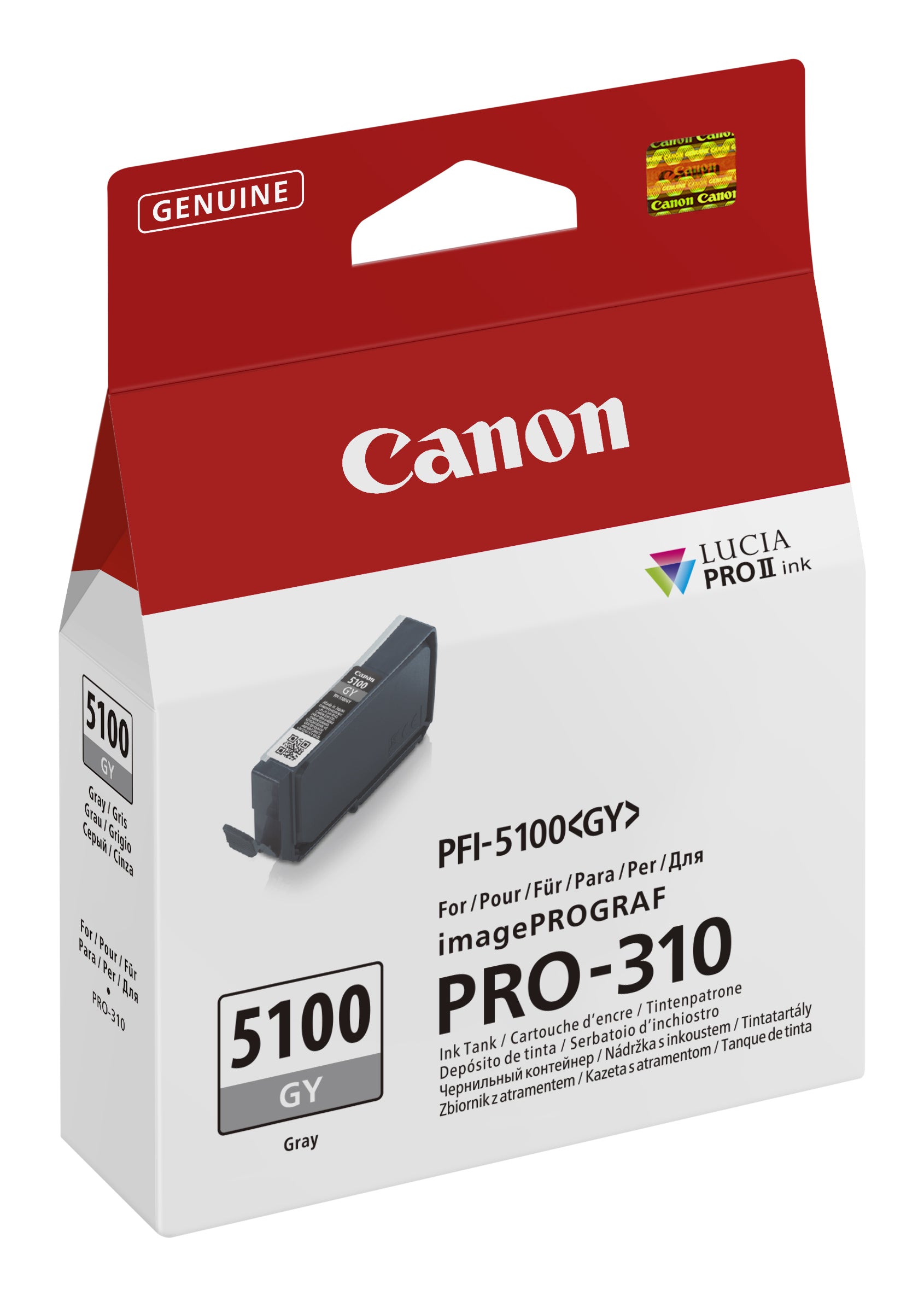 Canon Tintenpatrone PFI-5100 (GY), Grau
