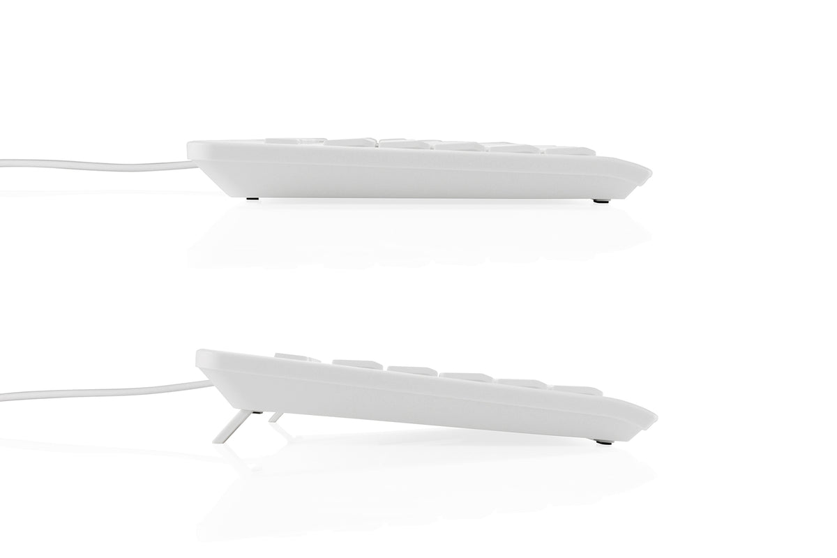 Digitus CK10 – Tastatur – Membran – kabelgebunden, USB – QWERTZ (DE) – Weiss