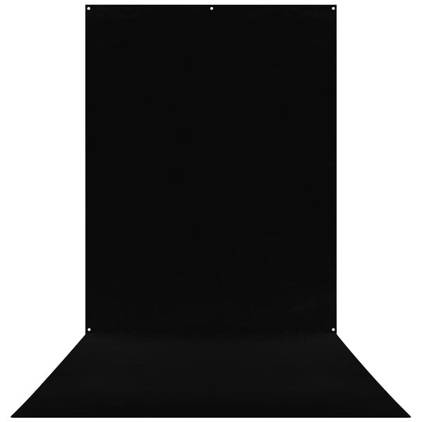 Westcott X-Drop Pro Hintergrund – 3658 × 1524 mm, Polyester, mit Tragetasche – Schwarz (Rich Black)