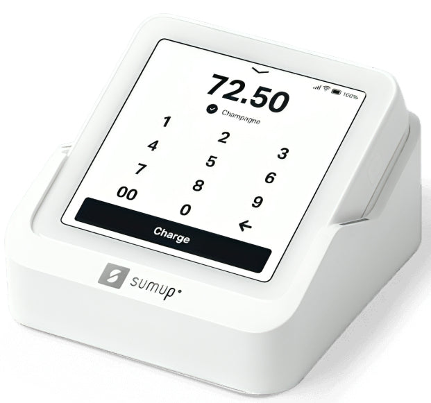SumUp Solo – Mobiles POS-Terminal – WLAN, mit Ladestation – Weiss