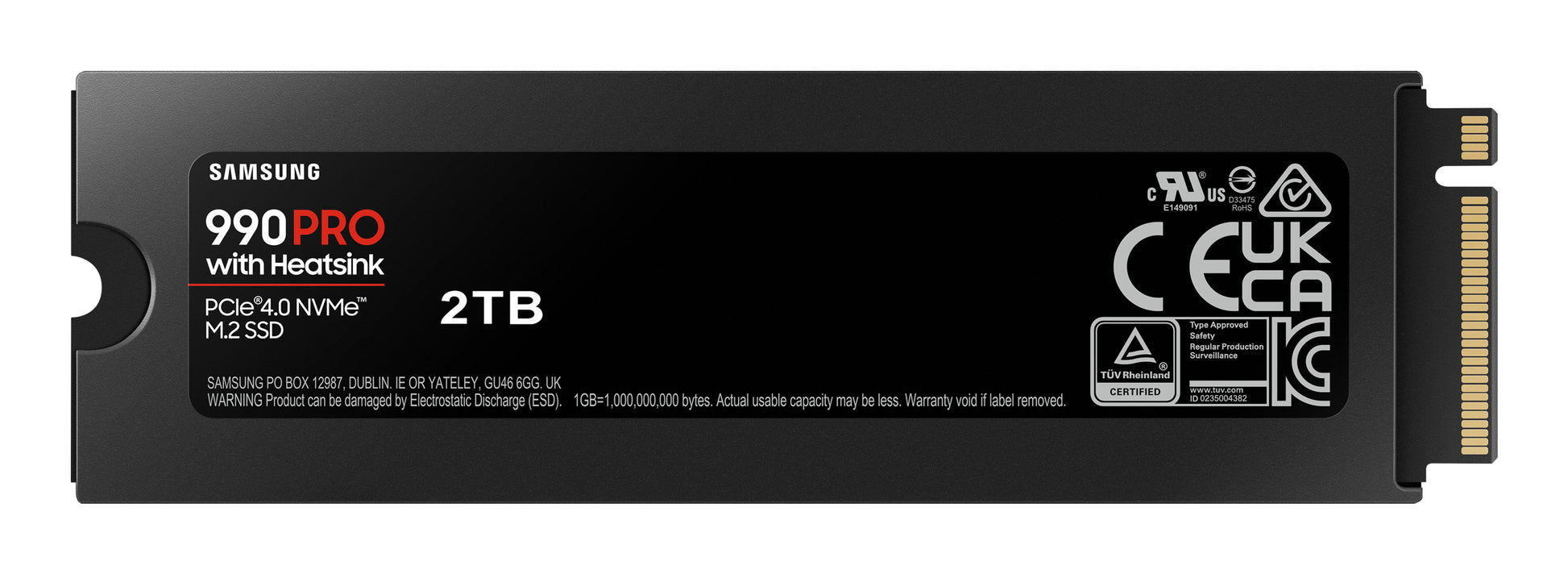 Samsung 990 PRO – 2 TB M.2 2280 NVMe PCIe 4.0×4, 7450/6900 MB/s