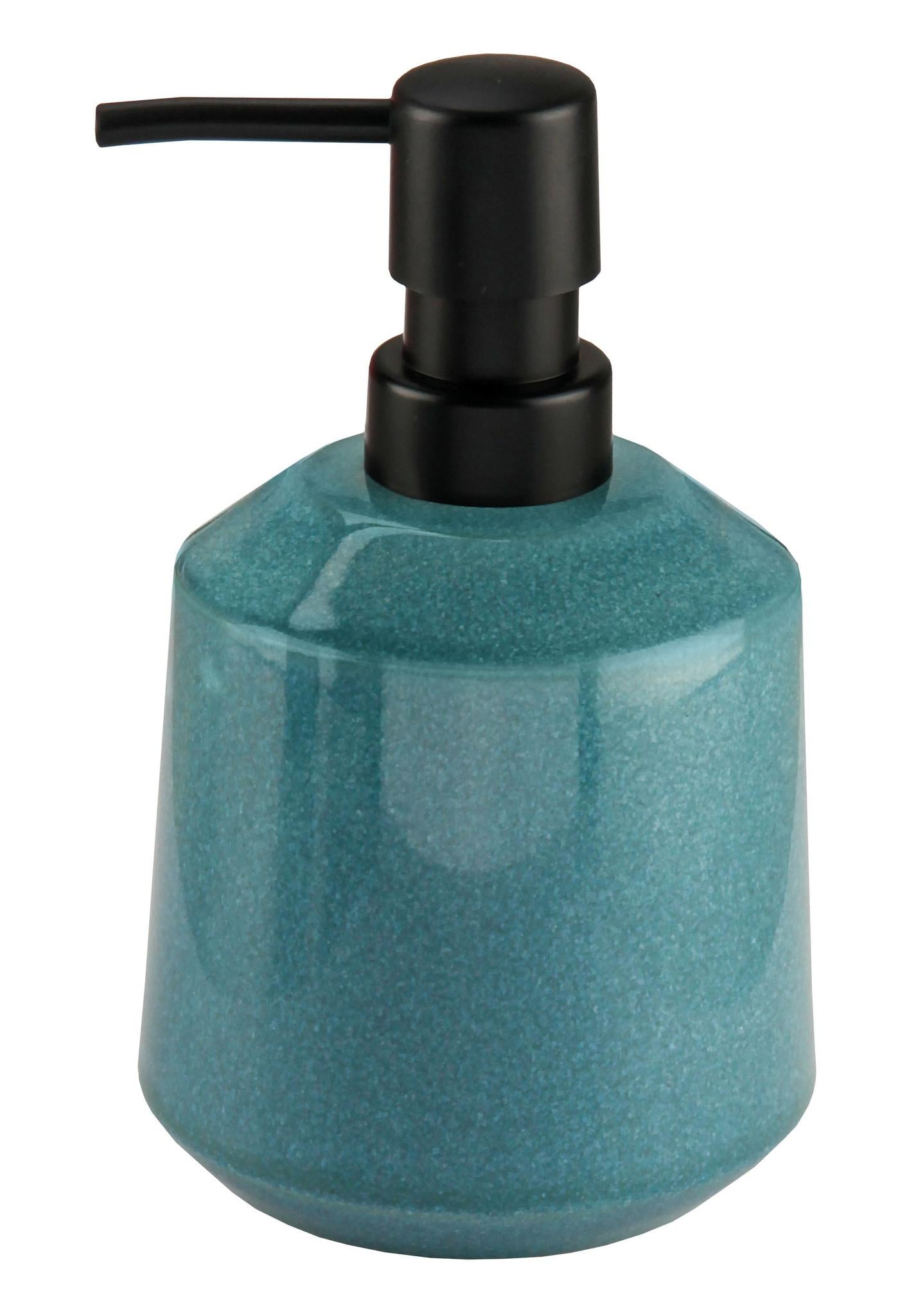 Kleine Wolke Seifenspender – Steinzeug, Petrol, 440 ml
