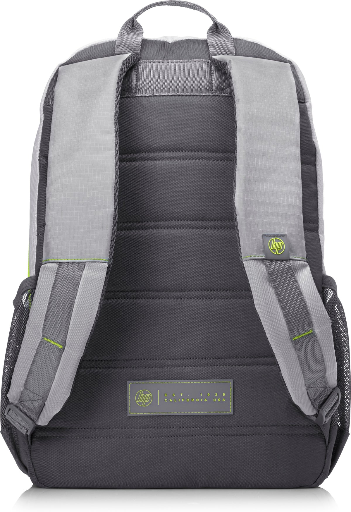 HP Notebook-Rucksack Active – für 15,6", 19,3 l, wasserfest – Grau/Neongelb, 300 × 460 × 140 mm