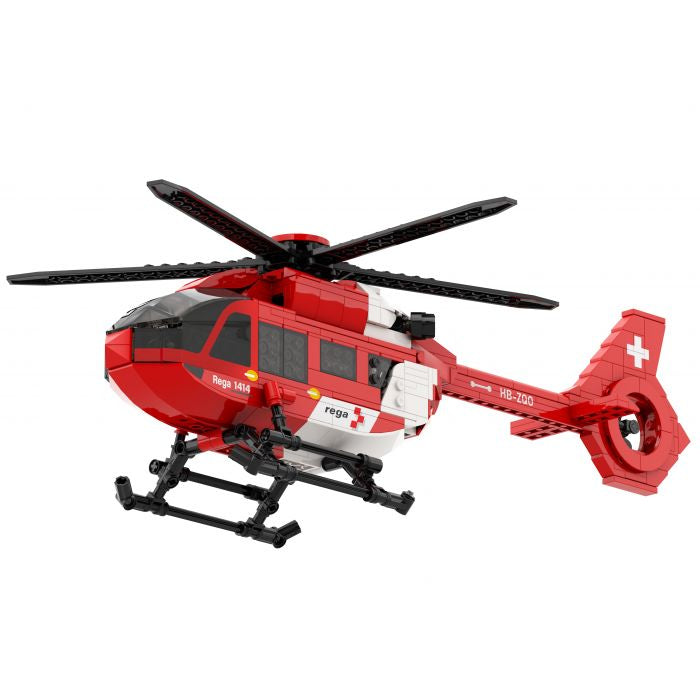 ACE Airbus H145 D3 Rega Hubschraubermodell – 40,8 × 25,6 cm – ab 8 J. – Kunststoff – rot/weiss