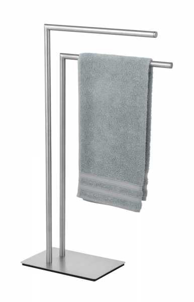 Wenko Handtuchständer Recco – 2 Arme, 48×20×80,5 cm, Edelstahl, Silber