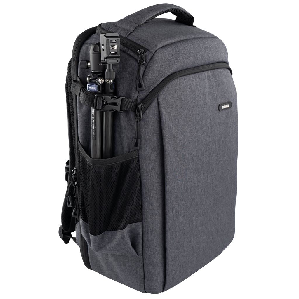 Dörr Kamerarucksack – 200 × 480 × 310 mm, 16 l – Polyester, grau, Regenhülle, Brustgurt