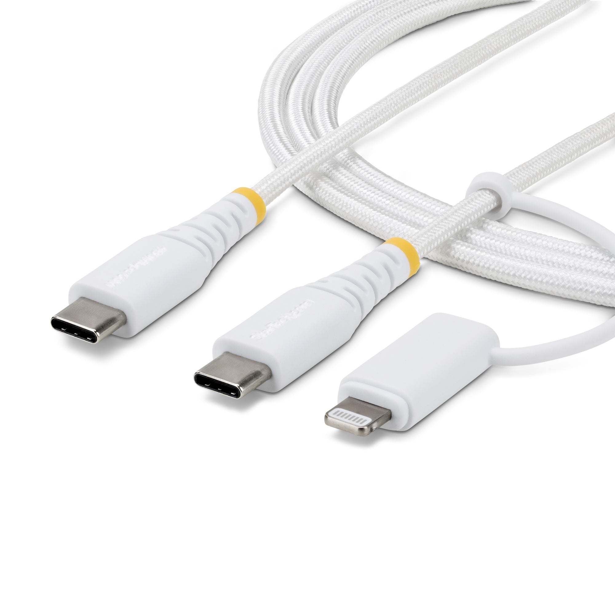 StarTech.com USB-C auf USB-C Kabel – USB 2.0 – 2 m – PD 60 W – Weiss – für iPhone, iPad, Android