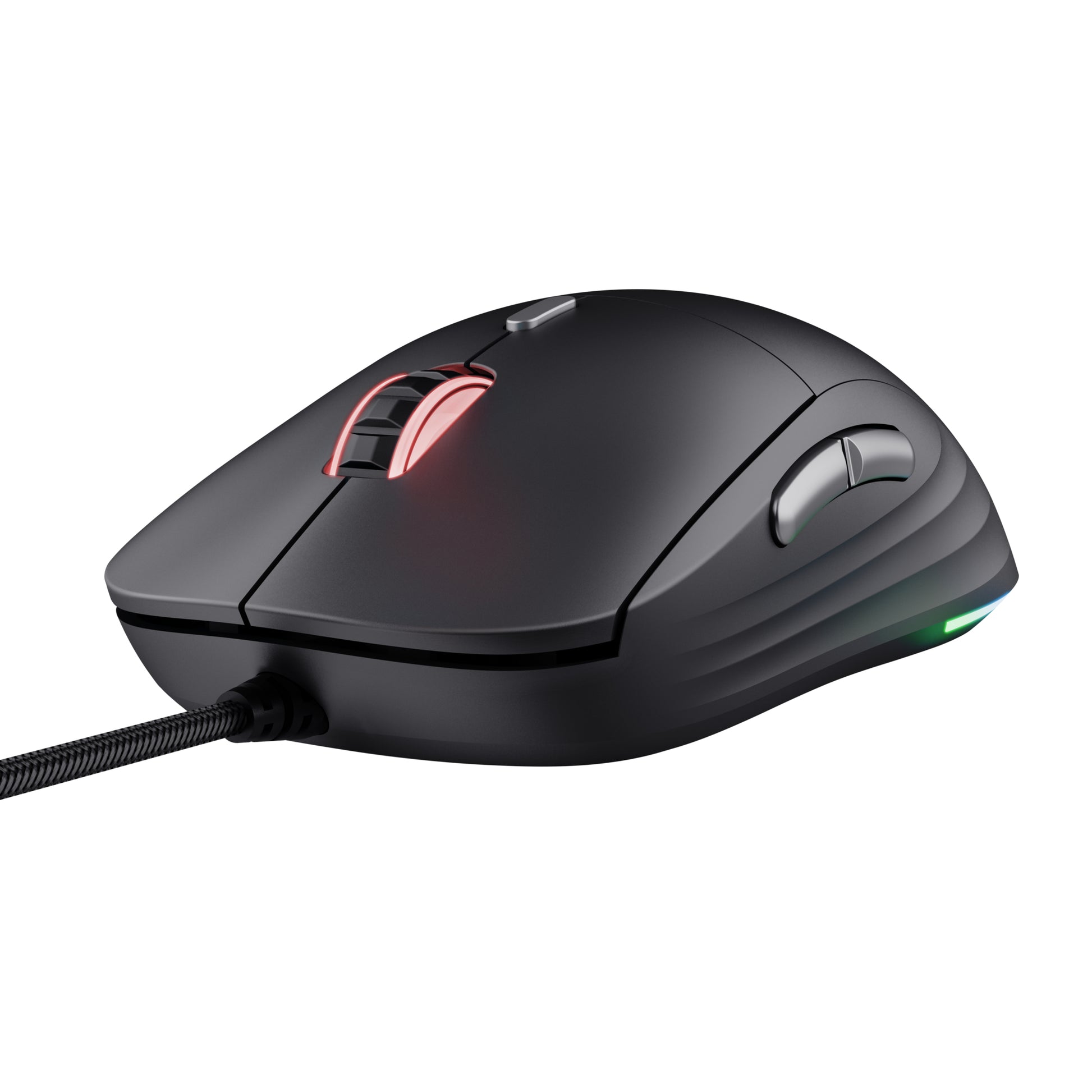 Trust GXT925 Redex II Gaming-Maus – kabelgebunden, 6 Tasten, für Rechtshänder, Beleuchtung, schwarz
