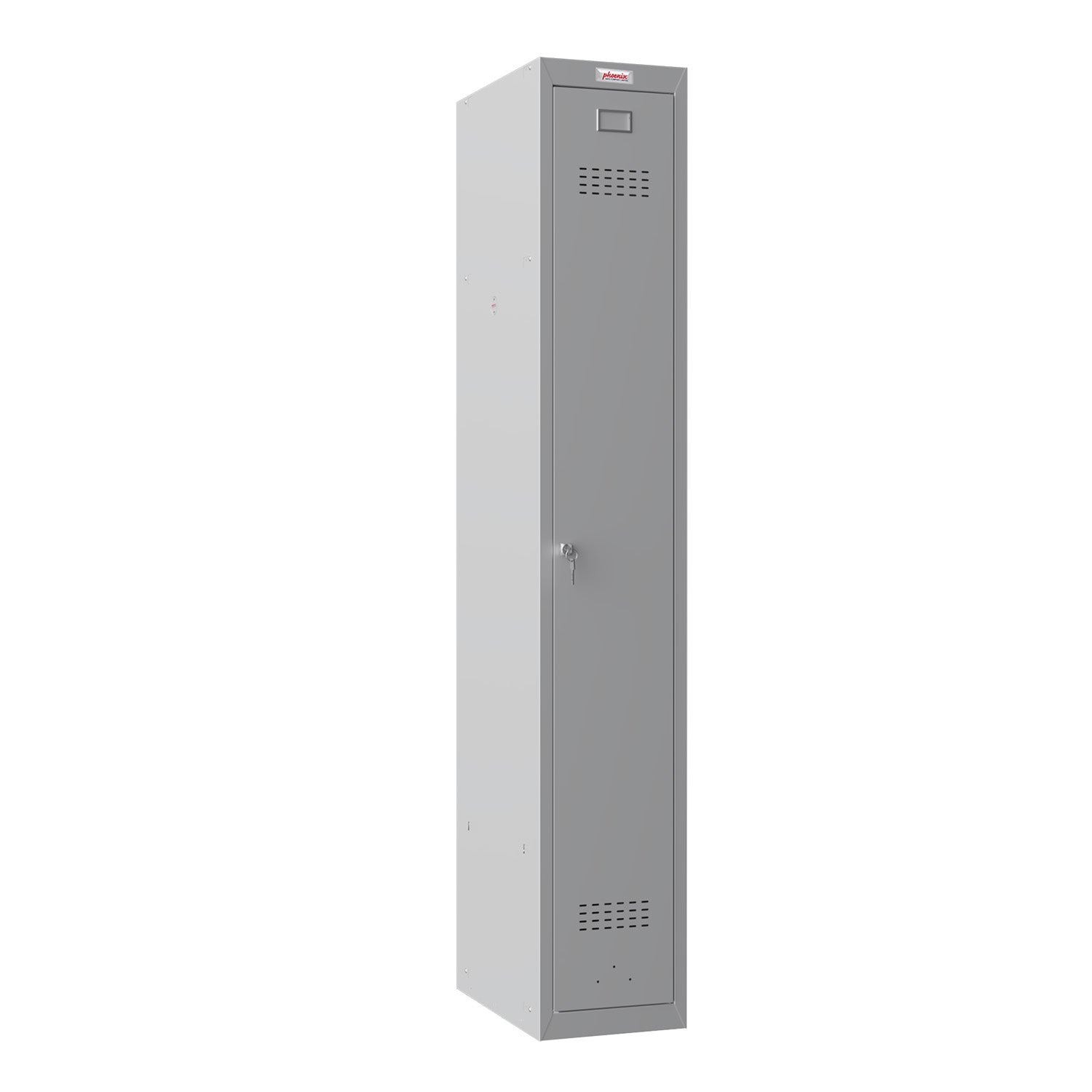 Phoenix Safe Co. PL1130 – Persönliches Schliessfach, 1 Fach, abschliessbar, 300 × 500 × 1'830 mm, grau, Stahl