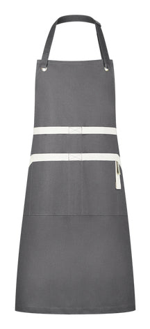 Le Creuset Schürze, Baumwolle, Grau, 89 × 79 cm, Maschinen- und Handwaschbar
