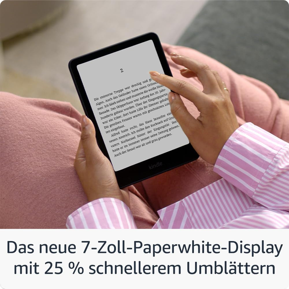 Amazon Kindle Paperwhite 2024 Schwarz – 7" E Ink, 16 GB, IPX8