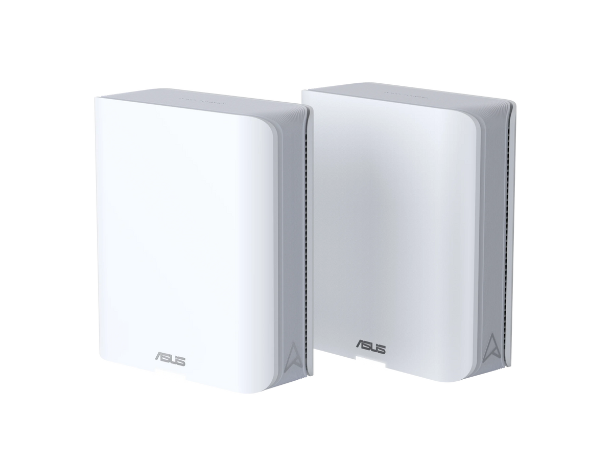 ASUS ZenWiFi BT7 BE9400 – Mesh-WLAN-System (2er-Set), Wi-Fi 7, Tri-Band (2,4/5/6 GHz), BE9400, Weiss
