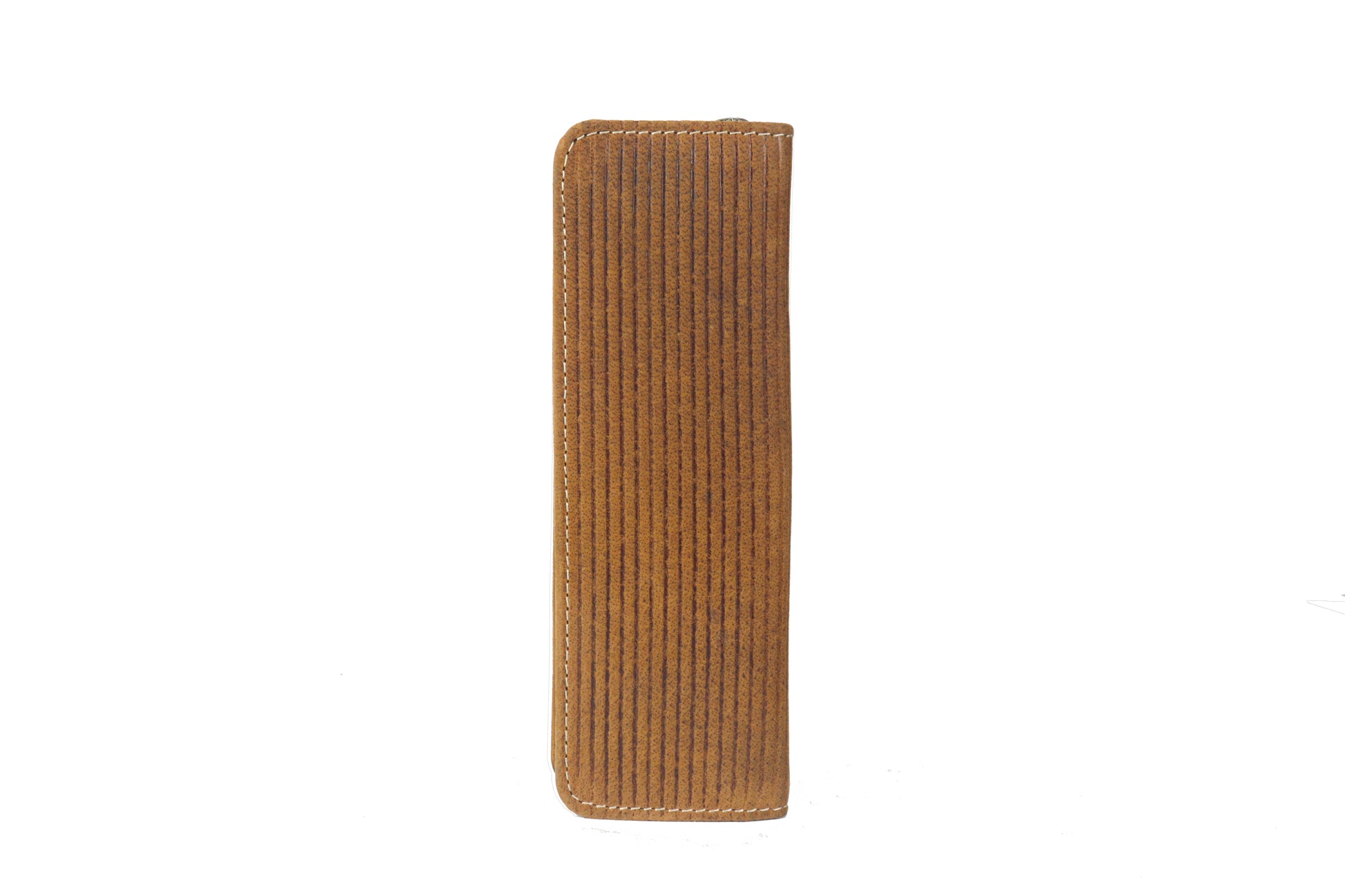 Alpenleder Etui, leer – braun/hellbraun – Wildleder