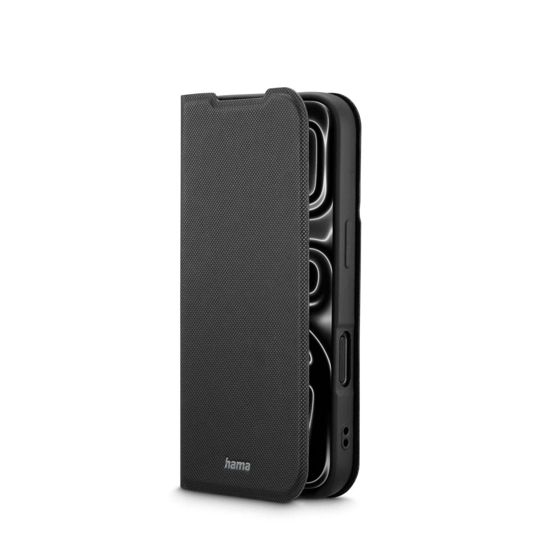 Hama Folio – für Apple iPhone 17 Pro / iPhone 18 Pro, mit Ständer, 2 Kartenfächer, PU+TPU, schwarz
