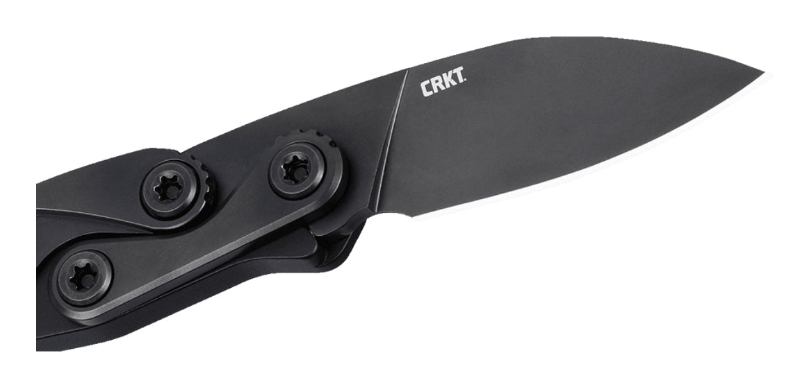 CRKT Provoke EDC – Klappmesser 65 mm, Aluminium, arretierbare Klinge, schwarz
