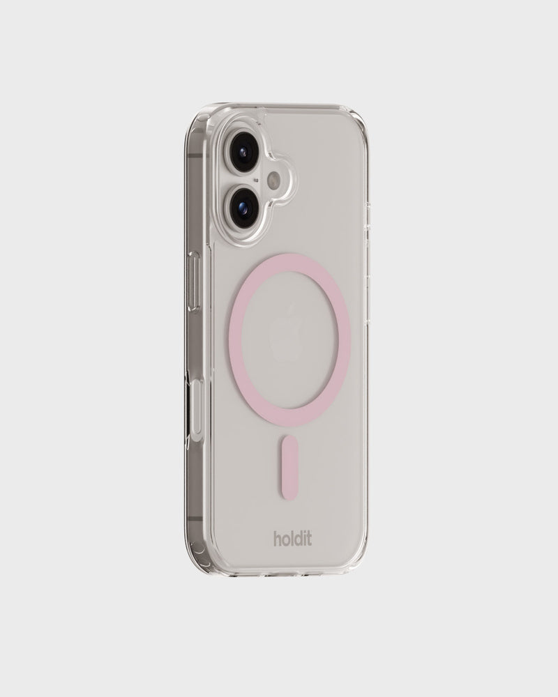 Holdit – Backcover – für Apple iPhone 16 Plus – pink/transparent – MagSafe-kompatibel