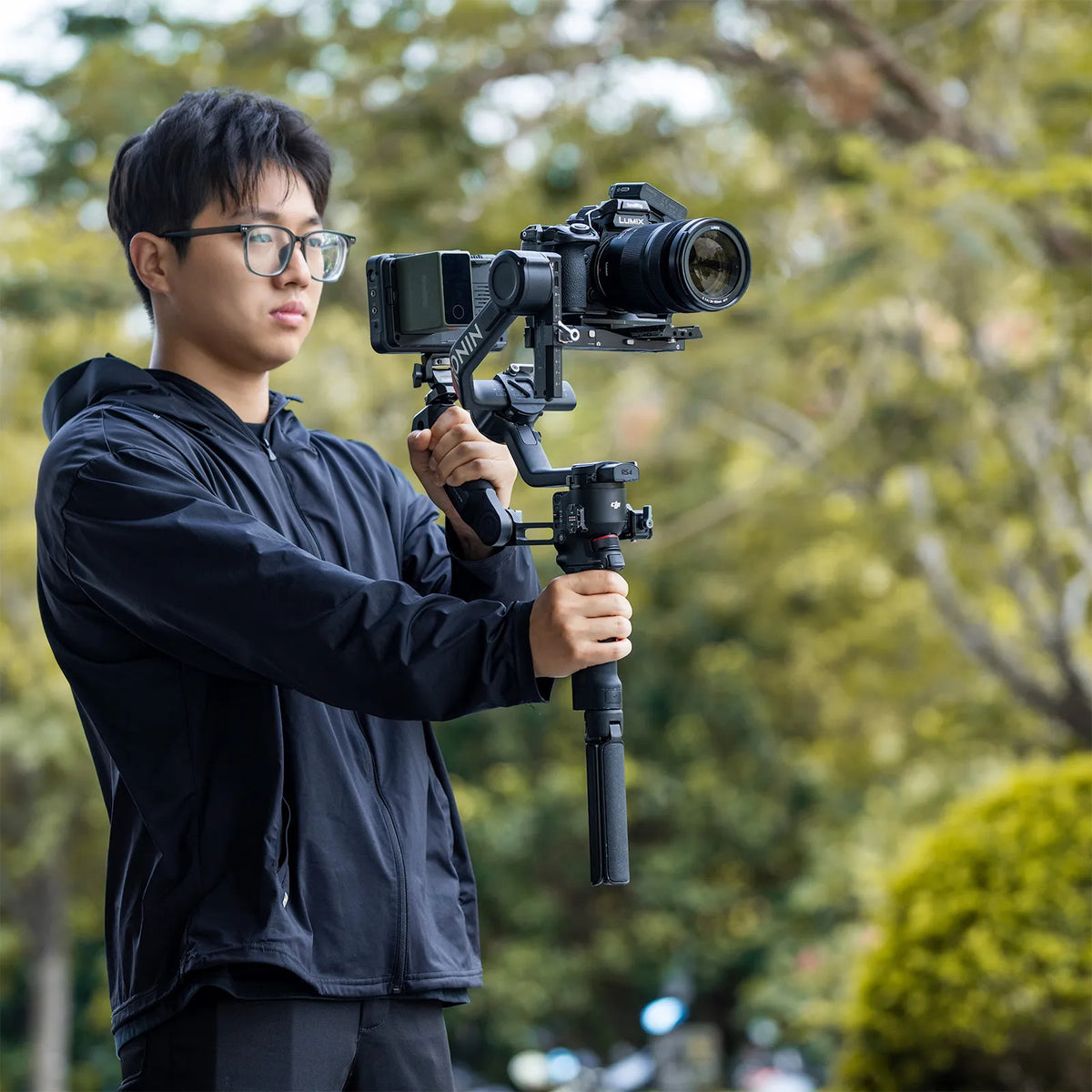 SmallRig Black Mamba Cage 5502 – für Panasonic LUMIX S1R II, LUMIX S1 IIE, LUMIX S1 II und andere – Schwarz