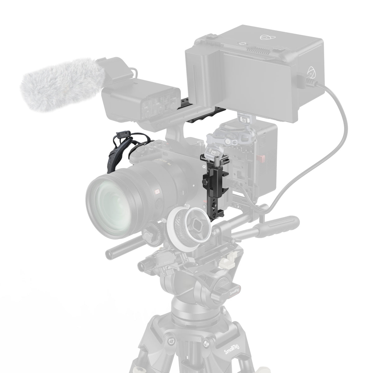 SmallRig 4184B Handheld-Cage – Schnellfreigabesystem, 1/4-20 & 3/8-16" Gewinde – für Sony FX3, FX30 – Schwarz