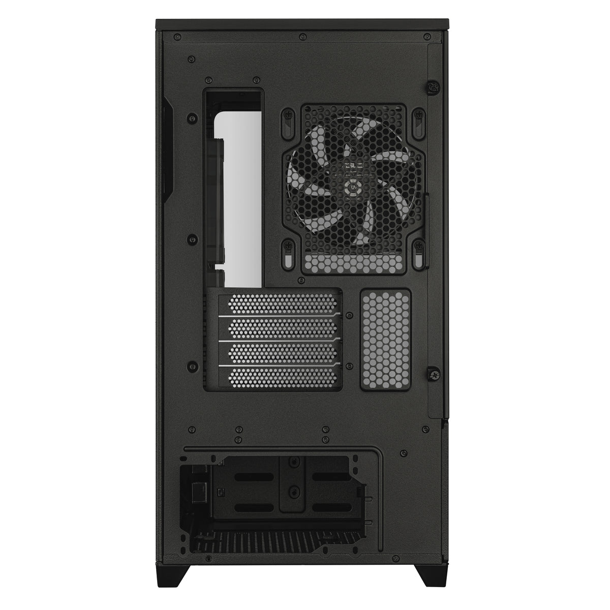 ASUS AP202 PRIME TG – PC-Gehäuse – Mid-Tower – mATX/Mini-ITX, 6× Lüfterplätze, Weiss, Sichtfenster