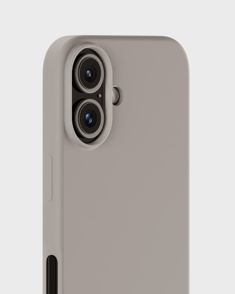 Holdit Backcover – für Apple iPhone 16, Silikon, Taupe