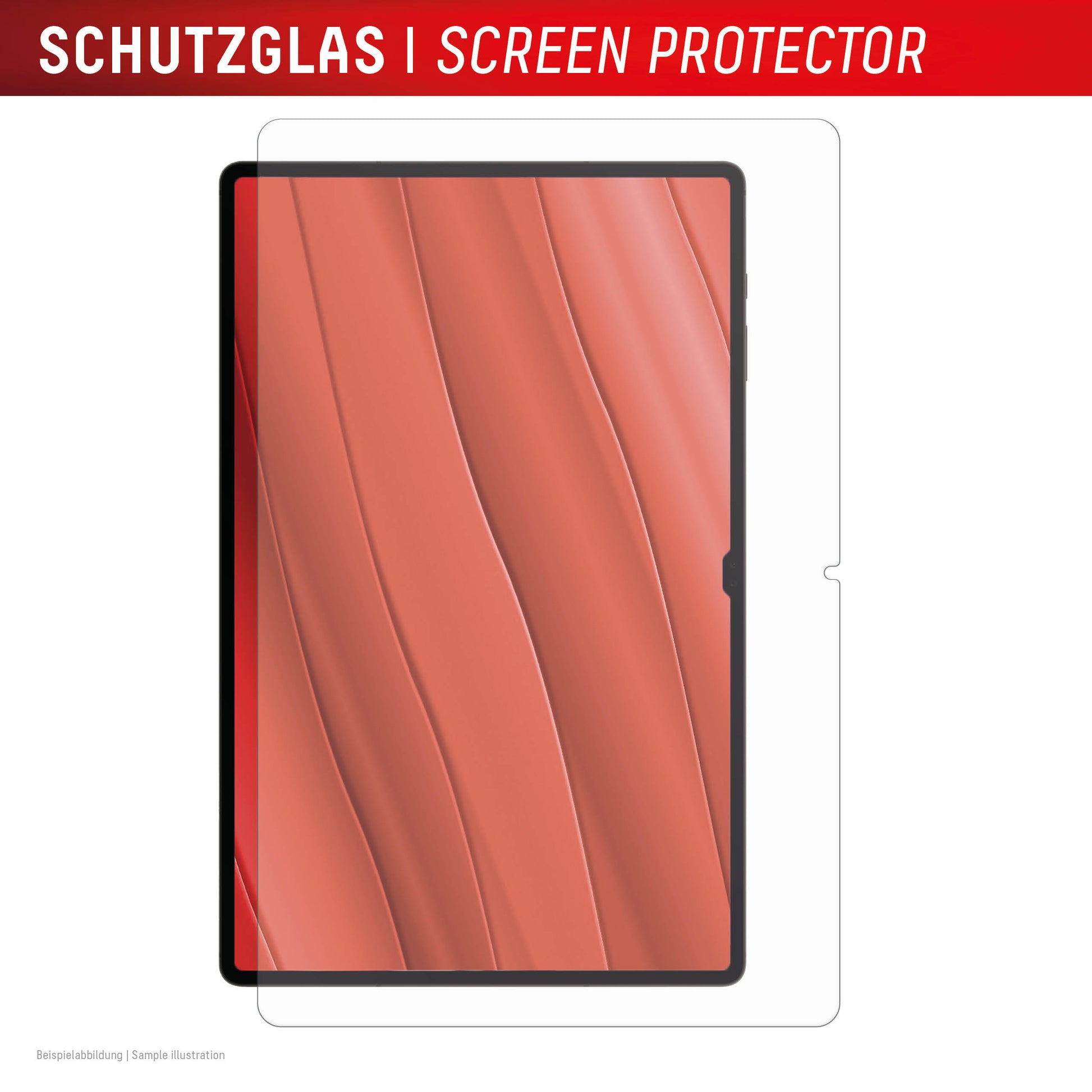 Displex Displayschutzglas – für Samsung Galaxy Tab S10 FE+, klar, 9H, Anti-Fingerprint