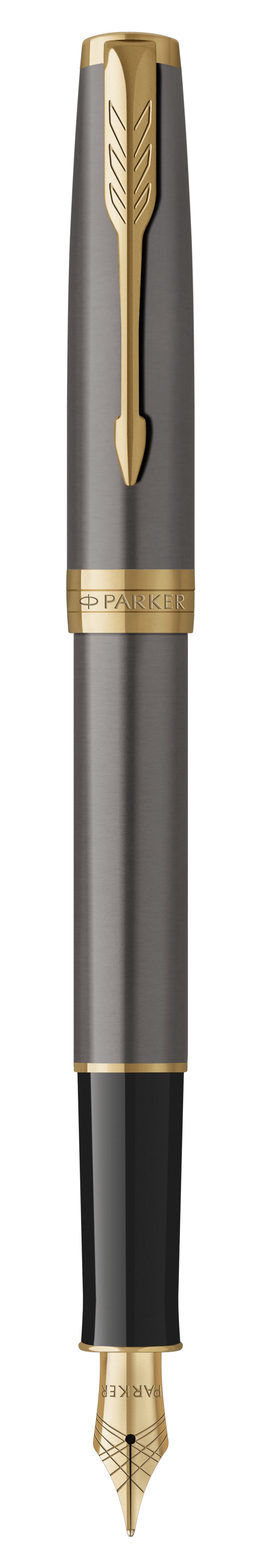 Parker Sonnet Grey GT – Füllfederhalter F Feder – Grau