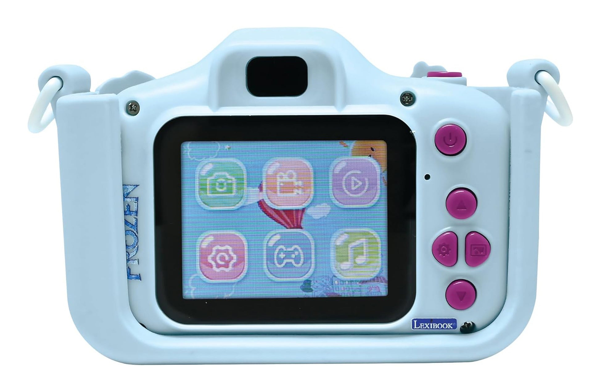 Lexibook Frozen DJ078FZ – Kinderkamera, 5 MP, 1080×960, Blau/Dunkelviolett